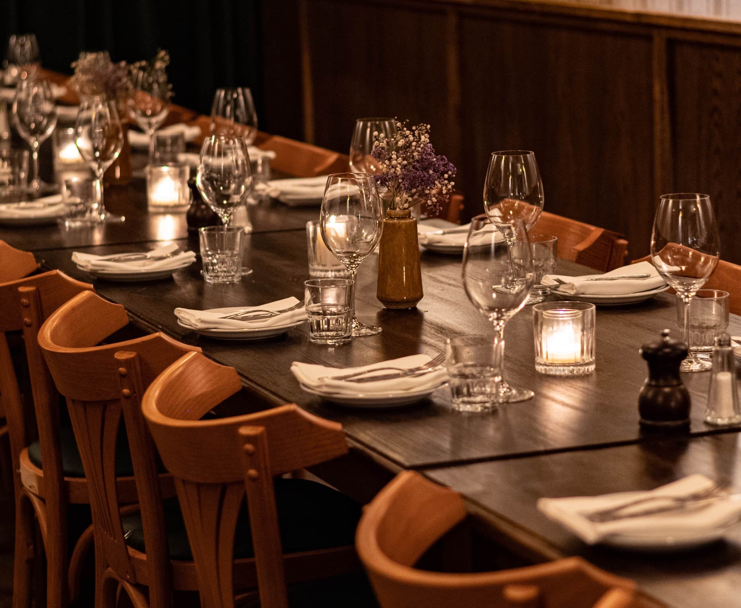 private dining area at bar bellini